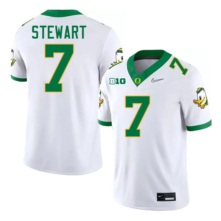 Evan Stewart Oregon Jersey,Oregon Ducks Football Uniforms Youth-White 2024